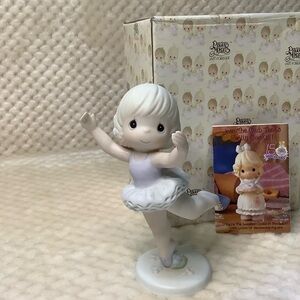 Precious Moments Ballerina Figurine w box Ballet 1991 You Deserve An Ovation